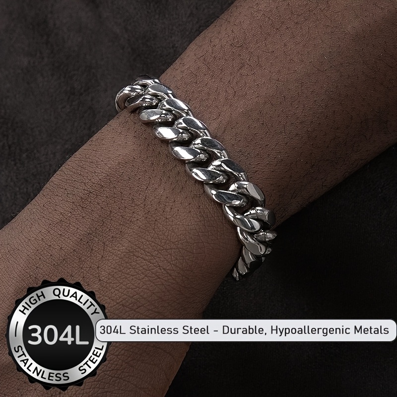 Men's Retro Coarse 10mm Width Cuba Bracelet — High-End Gift Jewelry
